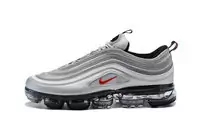 2018 nike air vapormax 97 homem mesh sneakers silver bullet metallic